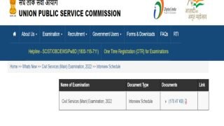UPSC CSE 2022 Interview Schedule Out at upsc.gov.in; Check Dates, Timing Here