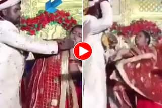 Bride Groom Video: मिठाई खिलाने आए दूल्हे को चांटा मार गई दुल्हन, फिर जो पलटवार हुआ सोच नहीं सकते- देखें वीडियो