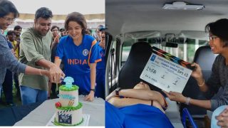 अनुष्का शर्मा ने खत्म कि 'चकदा एक्सप्रेस' की शूटिंग, झूलन गोस्वामी संग काटा केक