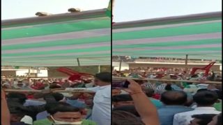 Video: CTET Aspirants Hurl Chairs At Bihar CM Nitish Kumar's Public Rally In Muzaffarpur