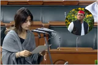 डिंपल यादव ने लोकसभा में ली शपथ, सोनिया गांधी के पैर छुए; अखिलेश बोले- 2024 के लिए एकजुट होगा विपक्ष