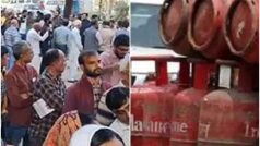गुजरात में महंगाई का विरोध, मतदान केंद्रों पर गैस सिलिंडर लेकर पहुंच गए वोटर्स