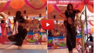 Ladki Ka Dance: ब्लैक साड़ी में लड़की ने किया ऐसा डांस, देखकर हिल ना जाओ तो कहना - देखिए Video