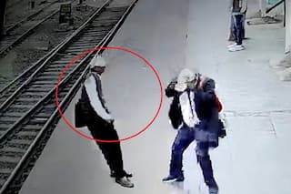 Shocking Video: High Voltage Live Wire Falls on TC Standing At Kharagpur Station