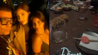 Nora Fatehi, Suhana Khan, Karan Johar Enjoy Fancy Dinner Spread in Dubai, Watch Viral Clip