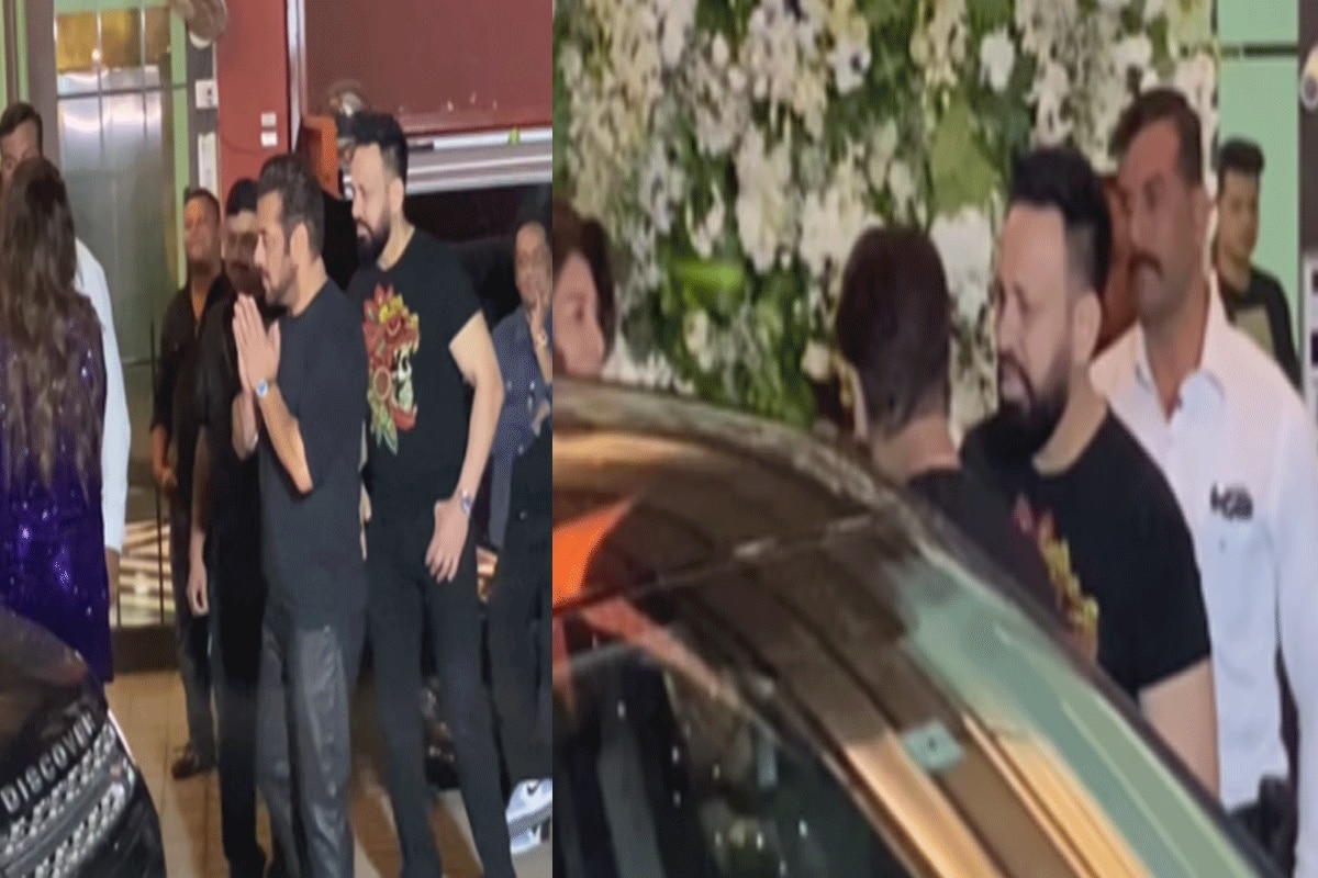 संगीता बिजलानी को कार तक छोड़ने के लिए भागे बॉडीगार्ड शेरा, सलमान ने डांटा