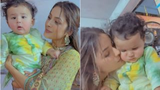 Shehnaaz Gill Becomes a Kid, Cuddles Bharti Singh - Haarsh Limbachiyaa's Son Gola, See Adorable Videos