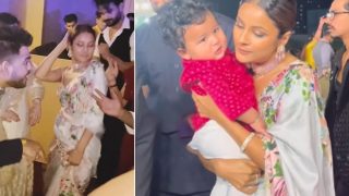 Shehnaaz Gill Shows Hot Dance Moves on Ghani Syaani, Carries Bharti Singh's Son Laksh at Wedding, SidNaazians React - Watch