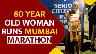 80-Year-Old Woman Runs Marathon In Saree And Sneakers, Sets Fitness Goals | Watch Video