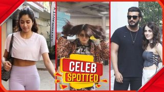 Celeb Spotted: Arjun Kapoor And Radhika Madan Spotted Together, Janhvi Kapoor Turn Heads In Lavender Shorts | Watch Video