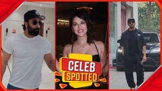 Celeb Spotted: Sunny Leone Steals Hearts In a Black Short Dress, Ranbir Kapoor's Phone Wallpaper Has an Unmissable Picture Of Rishi Kapoor- Watch