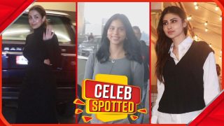 Suhana Khan Flashes Cute Smile At Paparazzi, Malaika Arora Looks Sensuous In Bodycon Black Dress | Watch Video