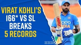 Virat Kohli’s 166* Vs Sl: 5 Records Broken By Virat Kohli - Watch Video