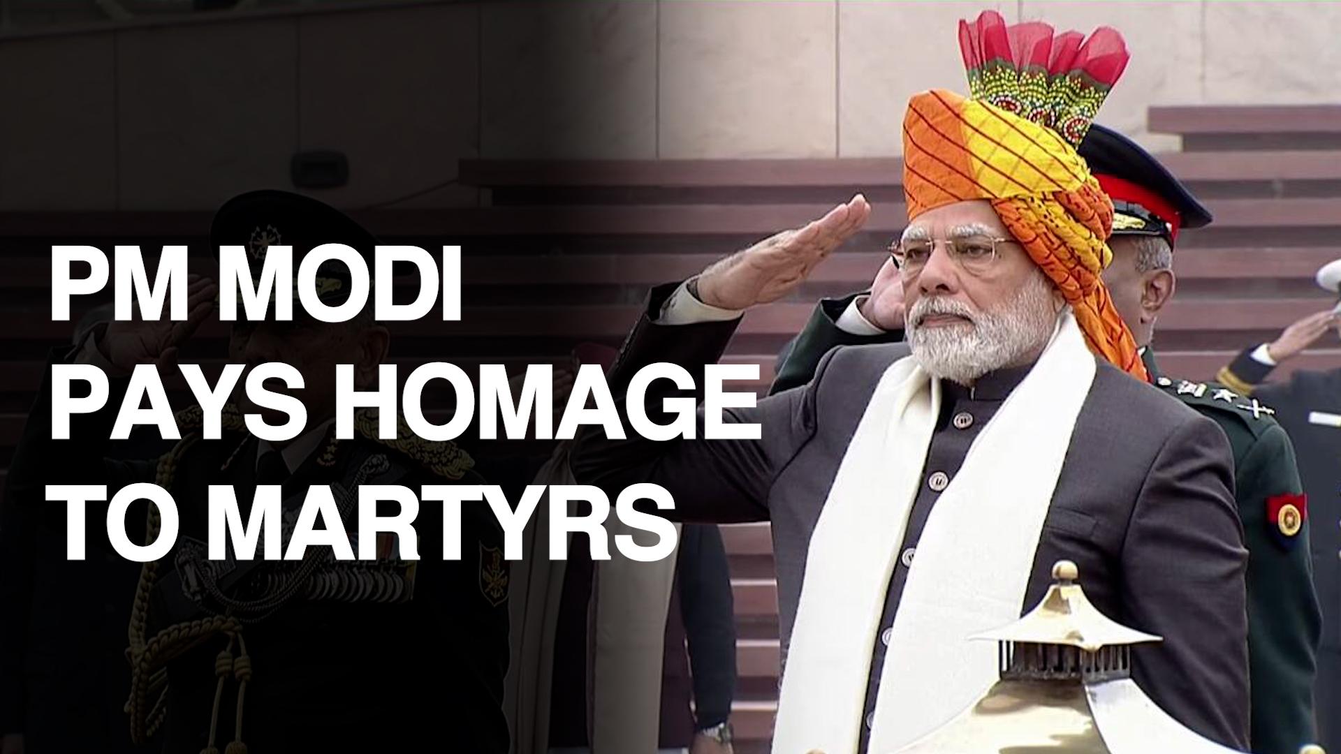 Republic Day 2023: PM Modi Pays Homage To Martyrs At National War Memorial - Watch Video