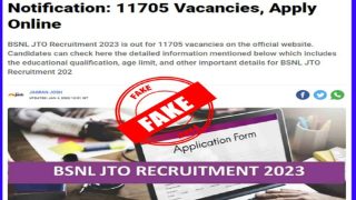 FACT CHECK: BSNL JTO Recruitment 2023 Notification is FAKE. Read Telecom Operator's BIG Statement