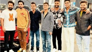 Indian Cricketers Meet Jr NTR Ahead Of ODI Series Against New Zealand | Watch Viral Photos