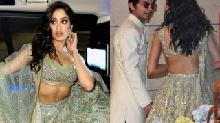 Janhvi Kapoor Serves High Doze of Glamour in Green at Anant Ambani's Engagement, Here's How Her Rumoured BF Reacts