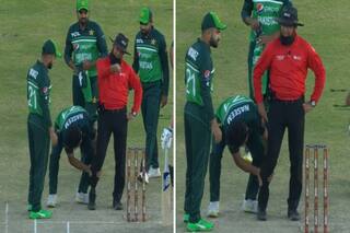 WATCH | Naseem Shah Massages Aleem Dar On Ankle During PAK Vs NZ 2nd ODI