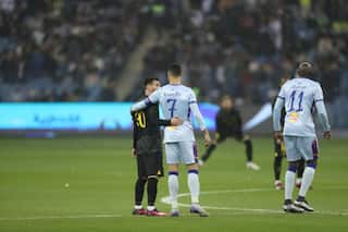 CR7 Says 'Nice To Meet Some Old Friends' After Saudi All-Stars Lose To Lionel Messi's PSG