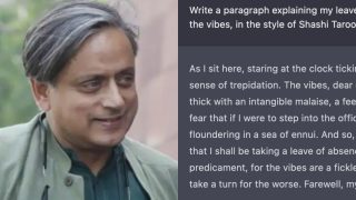 Man Asks ChatGPT To Write Leave Of Absence In Tharoor's Style And The Result Is Gold!
