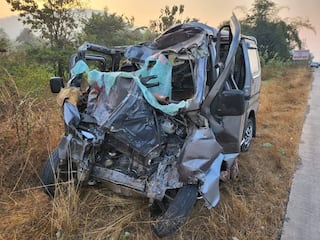 Mumbai-Goa Highway Accident: Child Among 9 Killed as Car Collides With Truck, Disturbing Visuals Emerge