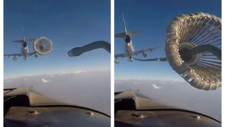Viral: Jet Refuelling In Midair Looks Like A Child’s Play, But Is It? WATCH VIDEO