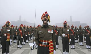 Watch: Republic Day Parade Rehearsals In Delhi's Kartavya Path Amid Biting Cold, Icy Winds