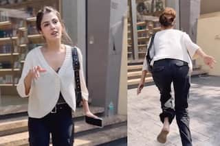 Video : रिया चक्रवर्ती के साथ हुआ Oops Moment, कैमरे से बचने के चक्कर में गिरते-गिरते बचीं