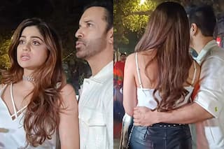 Aamir Ali Plants a Kiss on Shamita Shetty's Cheek in Viral Clip - WATCH