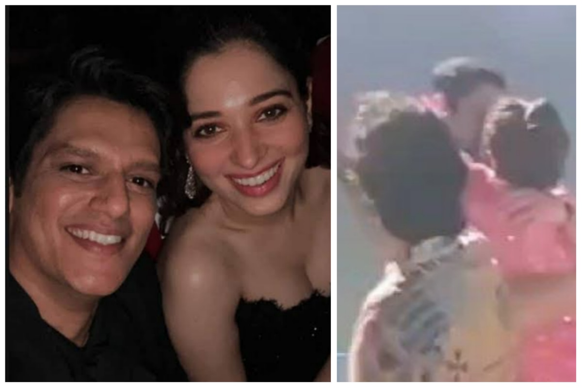 The moment of the bold lip lock