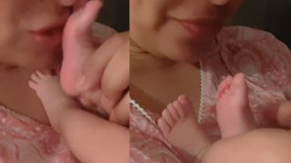 Bipasha Basu Kisses Daughter Devi's Nimble Feet, Gets Emotional Via Caption on Her Birthday- WATCH