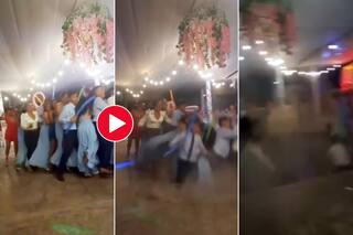 Viral Video Today: पार्टी में उछल-उछलकर डांस कर रहे थे छात्र तभी छत ही टूट गई, हिला देगा आगे का नजारा- देखें वीडियो