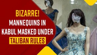 Bizarre Video: Mannequins In Kabul Masked And Hooded Under Taliban Rule - WATCH