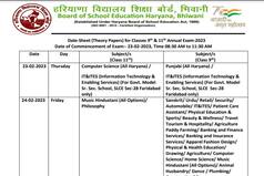 Haryana BSEH Class 9, 11 Annual Exam Datesheet 2023 Out at bseh.org.in; Check Schedule Here