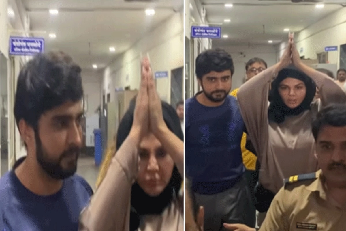 गंगूबाई स्टाइल में पुलिस स्टेशन से बाहर निकलीं राखी सावंत, लेकिन मीडिया के सामने फफक पड़ीं