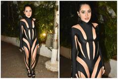 Urfi Javed Wears Unbelievably Hot Black Onesie Worth Rs 2 Lakh From Kim Kardashian's Favourite Brand - See Pics