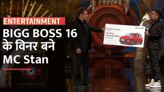 Big Boss Winner: MC Stan ने जीती Big Boss की ट्रॉफी, ग्रैंड फिनाले में शिव ठाकरे को दी मात | Watch Video