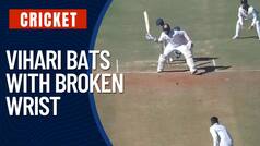 'Injured' Hanuma Vihari Bats Left-Handed With ‘Broken Wrist’