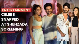 Shehzada Screening: Kartik Aaryan, Kriti Sanon, Shahid Kapoor-Mira Rajput & Others  Spotted | Watch Video