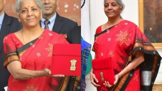 Budget 2023: Nirmala Sitharaman Takes Out Her Brightest Red Silk Saree to Present Desh Ka Bahi-Khata - Viral Pics