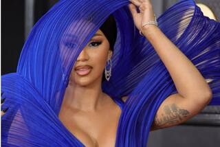 Grammys 2023: Cardi B Wears Electric Blue Sculptural Dress by Indian Designer Gaurav Gupta