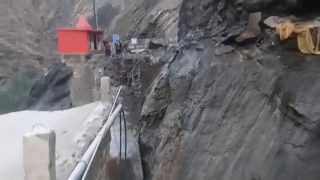 Bridge Collapses After Landslide in Himachal's Chamba, Traffic Disrupted on NH-154 A