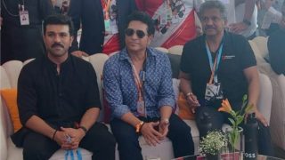 Sachin Tendulkar Meets Anand Mahindra And RRR Movie Star Ram Charan | SEE Viral Pics