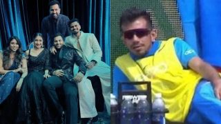 Dhanashree's Picture With Rohit Sharma, Ritika Sajdeh, Shreyas Iyer From Shardul Thakur's Sangeet Ceremony Goes VIRAL, Fans Ask 'Where is Chahal?'
