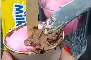Viral Food Video: Woman Makes Bizarre Cotton Candy Ice Cream, Foodies Ask 'Why' - Watch