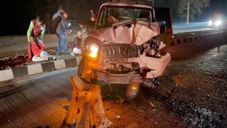 पप्पू यादव के काफिले का भीषण रोड एक्सीडेंट, कार के उड़ गए परखच्चे
