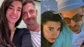 Video: कार के अंदर ऋतिक रोशन ने गर्लफ्रेंड सबा को चुपके से किया KISS, कैमरे ने पकड़ लिया