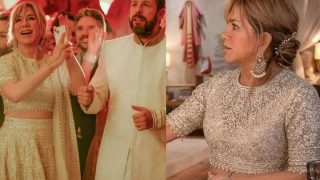 Jennifer Aniston in a Manish Malhotra Lehenga Makes Desi Hearts go Dhak Dhak, Check Viral Pics From Murder Mystery 2