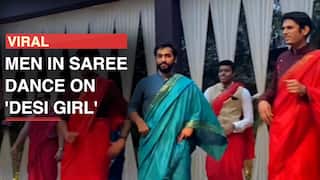 Viral Wedding Video: Groomsmen Dance On 'Desi Girl' Wearing Saree, Impress Netizens With Their Fiery Thumkas - Watch