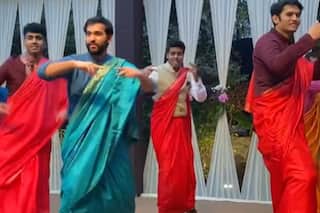 Viral Wedding Video: Men in Sarees Dance on 'Desi Girl,' Netizens Love Their Thumkas - WATCH